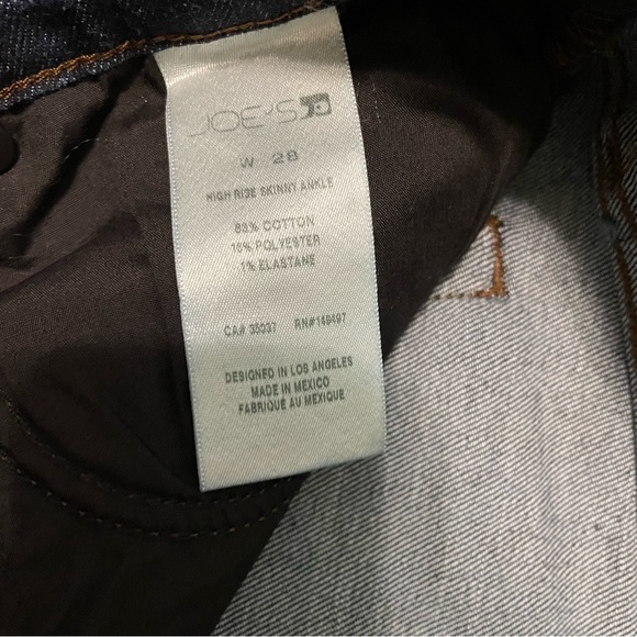 Joe’s Jeans High Rise Skinny Ankle size 28 NWOT - Picture 5 of 6